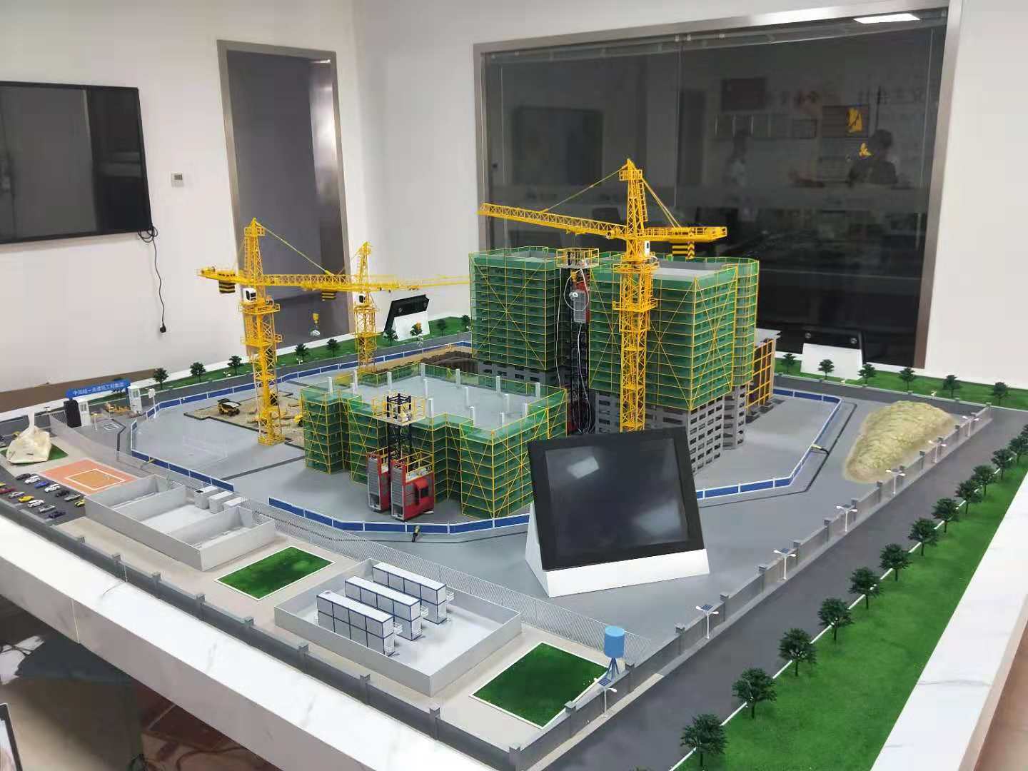 阳泉县建筑施工场景模型